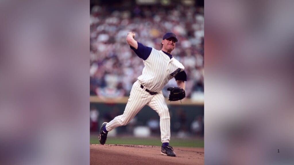 Unknown Date, 2001; Unknown Location, USA; FILE PHOTO; Arizona Diamondbacks pitcher Curt Schilling in action on the mound against the New York Yankees during the 2001 World Series.