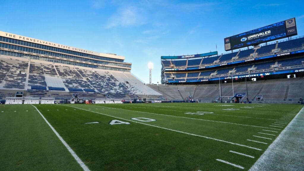 Nov 9, 2024; University Park, Pennsylvania, USA; A general view of Beaver Stadium prior to the game between the Washington Huskies and the Penn State Nittany Lions.