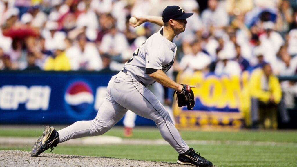 1998, Unknown location, USA; FILE PHOTO; Houston Astros pitcher Billy Wagner in action on the mound during the 1998 season.