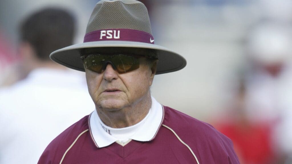 Nov 15, 2003; Tallahassee, FL, USA; FILE PHOTO; Florida State Seminoles head coach Bobby Bowden during the 2003 season at Doak Campbell Stadium.