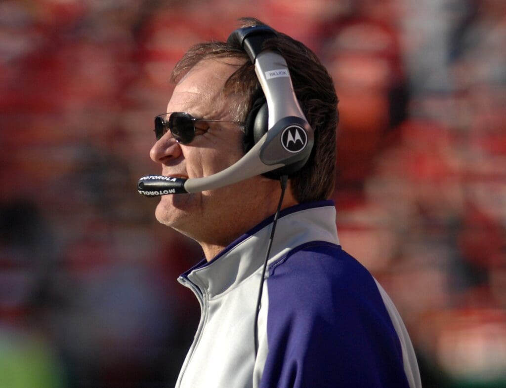 Dec 10, 2006; Kansas City, MO, USA: Baltimore Ravens head coach Brian Billick during the third quarter as the Baltimore Ravens defeat the Kansas City Chiefs 20-10 at Arrowhead Stadium in Kansas City, MO.