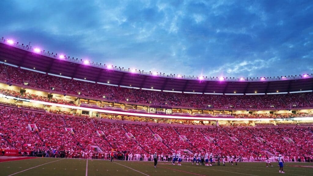 Sep 2, 2023; Tuscaloosa, Alabama, USA; General view of the Alabama Crimson Tide game against the Middle Tennessee Blue Raiders during the first quarter at Bryant-Denny Stadium.