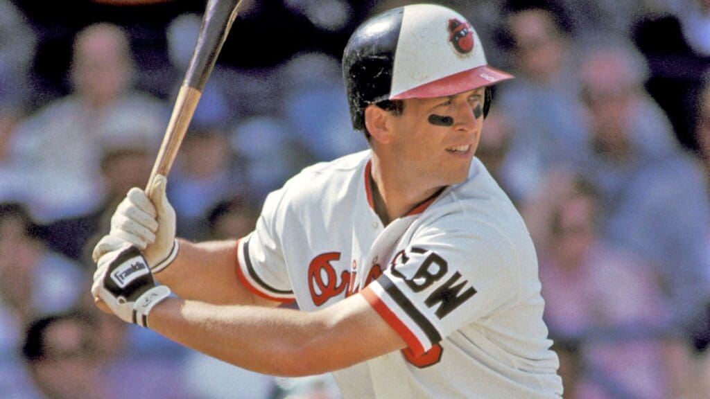 Mar 1989; Miami, FL, USA; FILE PHOTO; Cal Ripken Jr. of the Baltimore Orioles in action at spring training during the 1989 Season at Miami Stadium.