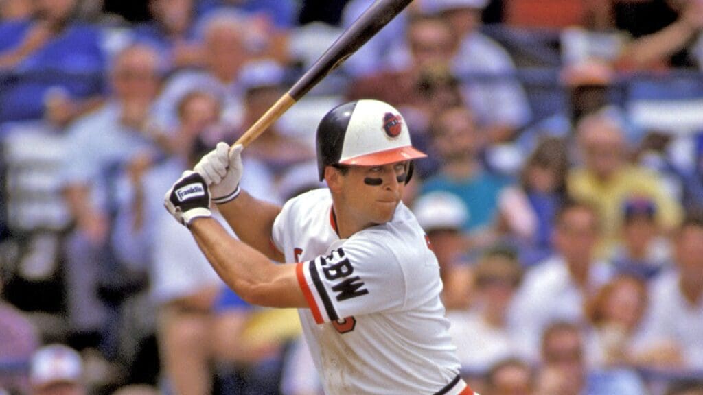 Mar 1989; Miami, FL, USA; FILE PHOTO; Cal Ripken Jr. of the Baltimore Orioles in action at spring training during the 1989 Season at Miami Stadium.
