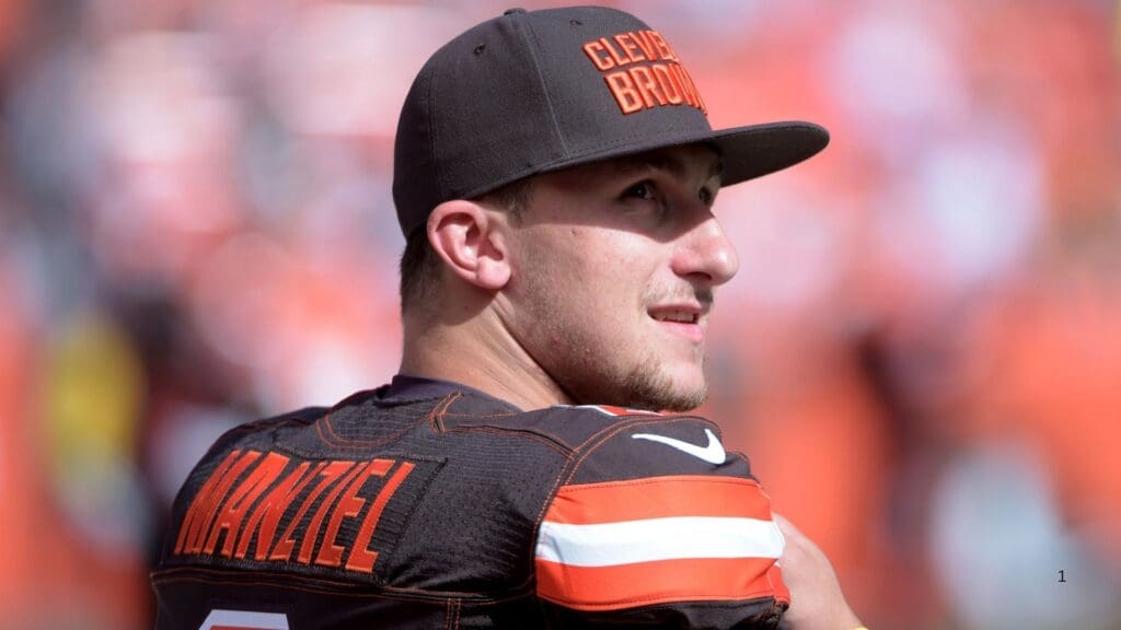 Sep 27, 2015; Cleveland, OH, USA; Cleveland Browns quarterback Johnny Manziel (2) reacts during a NFL game against the Oakland Raiders at FirstEnergy Stadium. The Raiders defeated the Browns 27-20.
