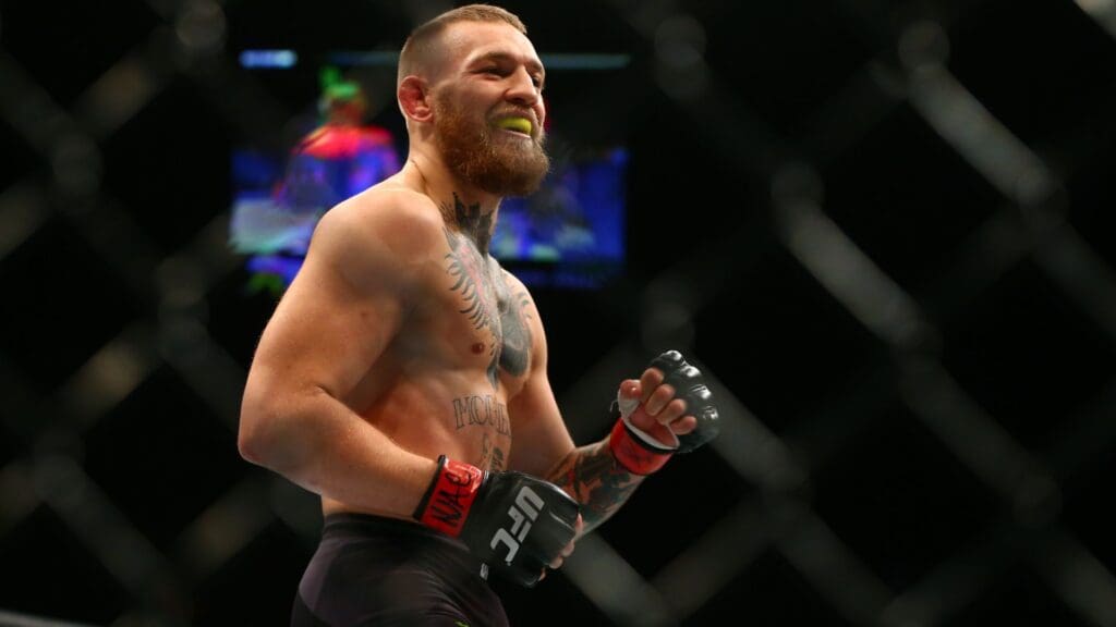 March 5, 2016; Las Vegas, NV, USA; Conor McGregor during UFC 196 at MGM Grand Garden Arena.