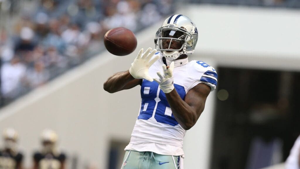 Dec 23, 2012; Arlington, TX, USA; Dallas Cowboys receiver Dez Bryant (88) prior to the game against the New Orleans Saints at Cowboys Stadium.