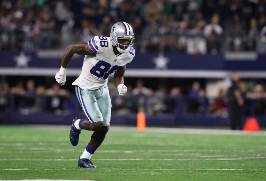 Nov 19, 2017; Arlington, TX, USA; Dallas Cowboys wide receiver Dez Bryant (88) runs a route against the Philadelphia Eagles at AT&T Stadium
