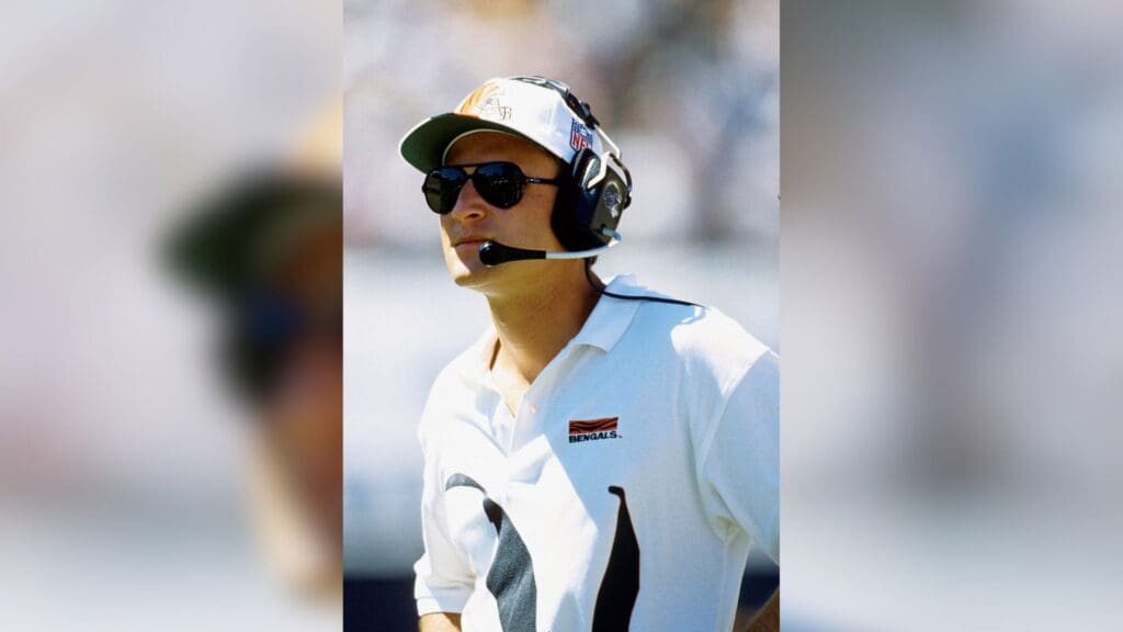 Sep 11, 1994; San Diego, CA, USA; FILE PHOTO; Cincinnati Bengals head coach David Shula on the sideline during the game against the San Diego Chargers at Jack Murphy Stadium.