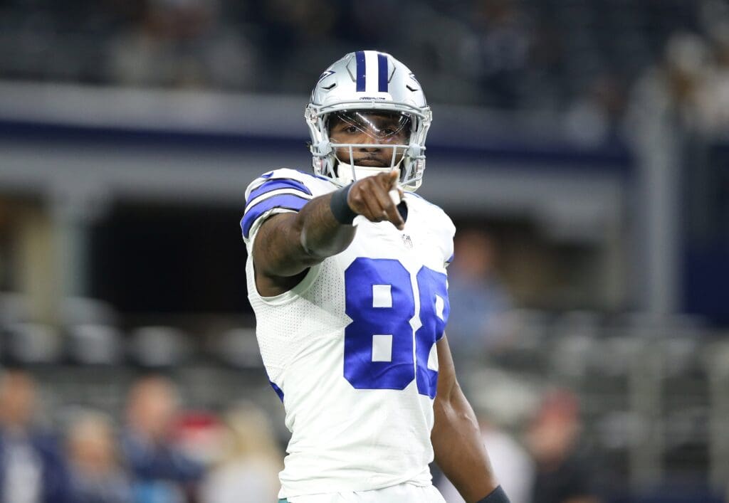 Dec 18, 2016; Arlington, TX, USA; Dallas Cowboys receiver Dez Bryant (88) prior to the game against the Tampa Bay Buccaneers at AT&T Stadium