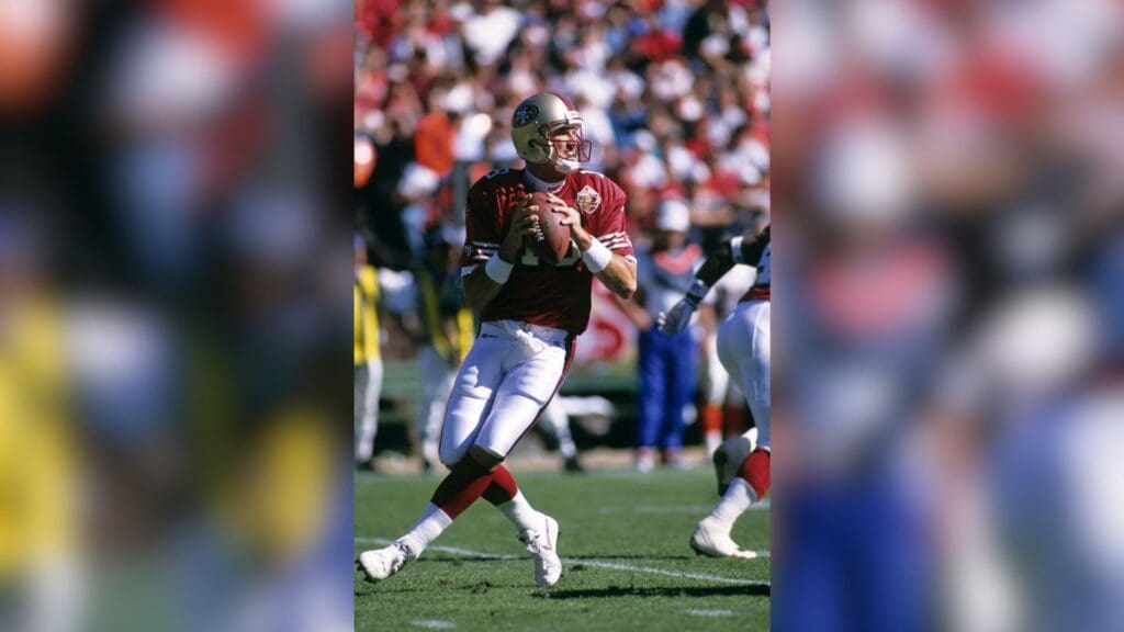 San Francisco 49ers quarterback Elvis Grbac (18) in action against the Cincinnati Bengals at 3Com Park.