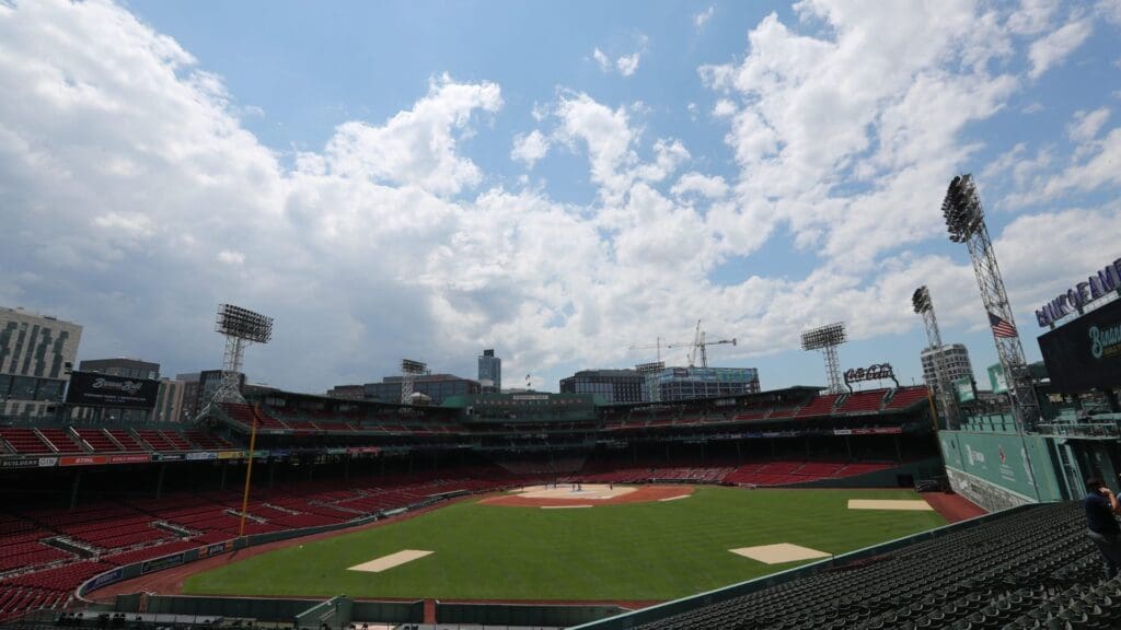 Friday, June 7, 2024 Boston MA- A view of the field at Historic Fenway Park in Boston where the Savannah Bananas and Party Animals will play on Saturday, June 8, 2024.