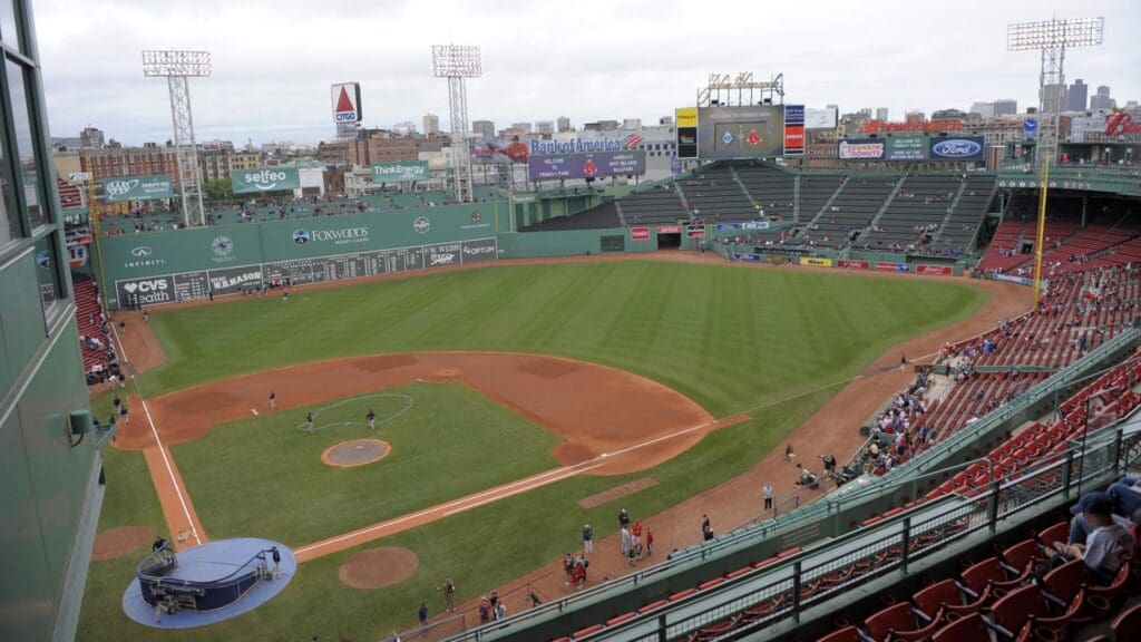 Jul 9, 2016; Boston, MA, USA; A general view of Fenway Park prior to a game between the Boston Red Sox and Tampa Bay Rays