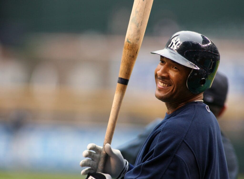 Apr 1, 2006; Phoenix, AZ, USA; New York Yankees right fielder (11) Gary Sheffield against the Arizona Diamondbacks at Chase Field.