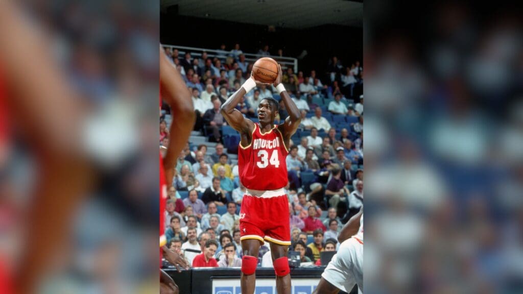 Unknown Date; Miami, FL, USA; FILE PHOTO; Houston Rockets center #34 HAKEEM OLAJUWON in action against the Miami Heat at the Miami Arena during the 1994-95 season.
