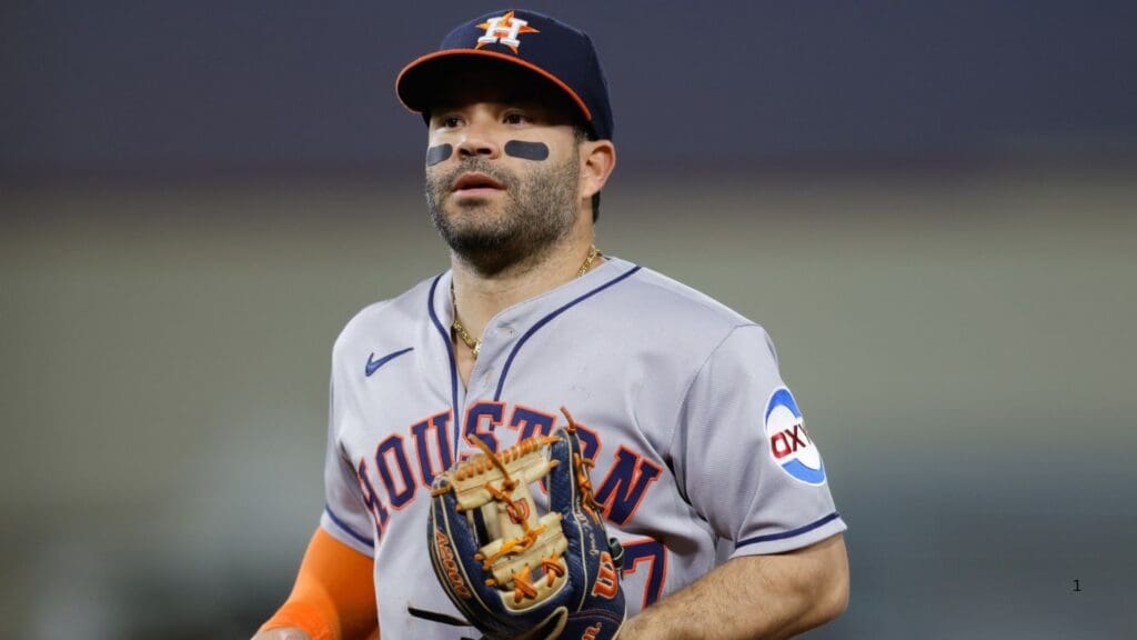 Jun 19, 2025; West Sacramento, California, USA; Houston Astros second baseman Jose Altuve (27) runs off the field during the sixth inning against the Athletics at Sutter Health Park.