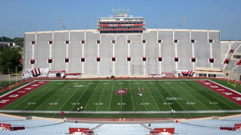 Jun 16, 2012; Bloomington, IN, USA; General view of Memorial Stadium on the University of Indiana campus.