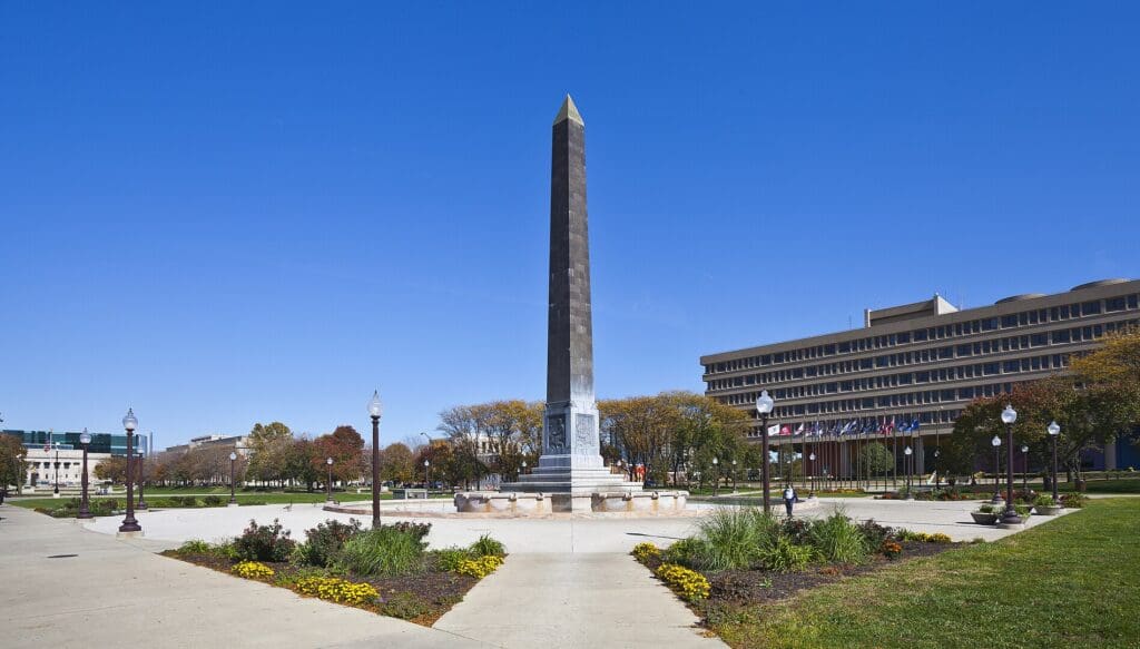 Indiana World War Memorial Plaza, Indianapolis, USA