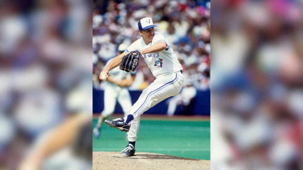 uly 4th, 1992, Toronto, ON, CAN; FILE PHOTO; Toronto Blue Jays pitcher Jack Morris in action against on the mound against the California Angels at the Sky Dome during the 1992 season.