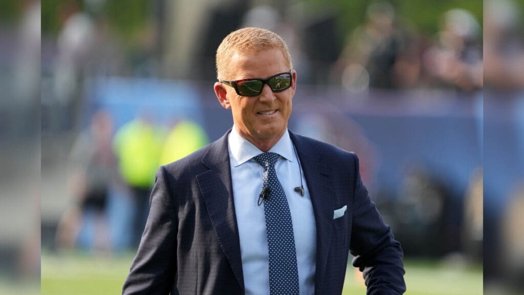 Aug 3, 2023; Canton, Ohio, USA; Former Dallas Cowboys head coach Jason Garrett at Tom Benson Hall of Fame Stadium.
