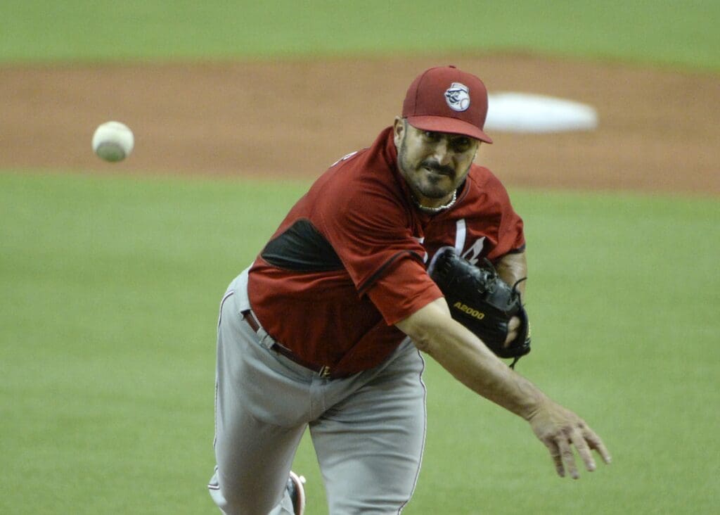 Apr 3, 2015; Montreal, Quebec, CAN; Cincinnati Reds starting pitcher Jason Marquis (31) throws the ball during the second inning at the Olympic Stadium