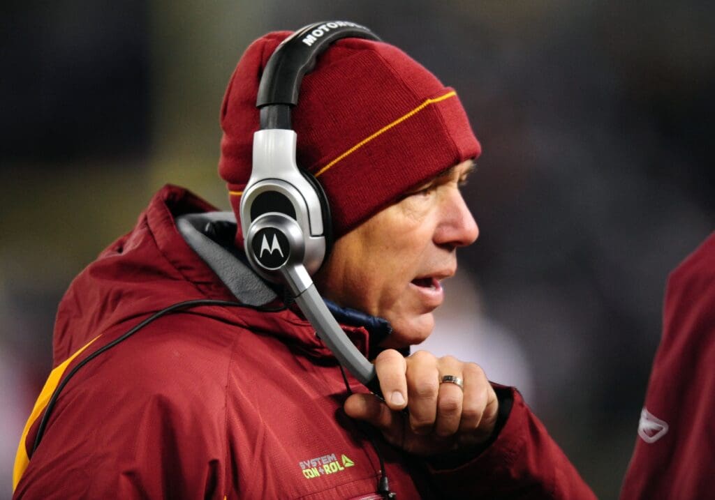 Dec 7, 2008; Baltimore, MD, USA; Washington Redskins head coach Jim Zorn during the game against the Baltimore Ravens at M&T Bank Stadium.