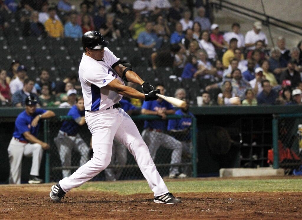 May 23, 2013; Fort Worth, TX, USA; Fort Worth Cats designated hitter Jose Canseco (33) hits a single in the fourth inning of the game against the Edinburg Roadrunners at LaGrave Field in Fort Worth.