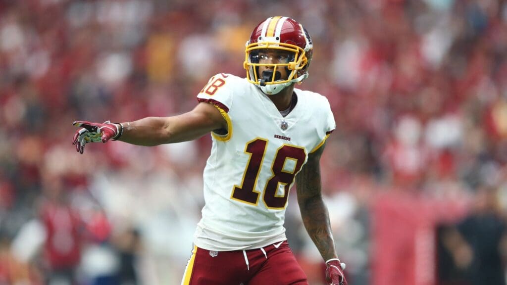 Sep 9, 2018; Glendale, AZ, USA; Washington Redskins wide receiver Josh Doctson (18) against the Arizona Cardinals at State Farm Stadium.