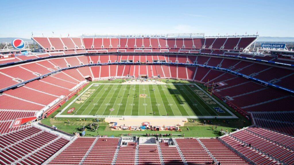 Jan 2, 2022; Santa Clara, California, USA; General view of the stadium before the game between the San Francisco 49ers and the Houston Texans at Levi's Stadium.