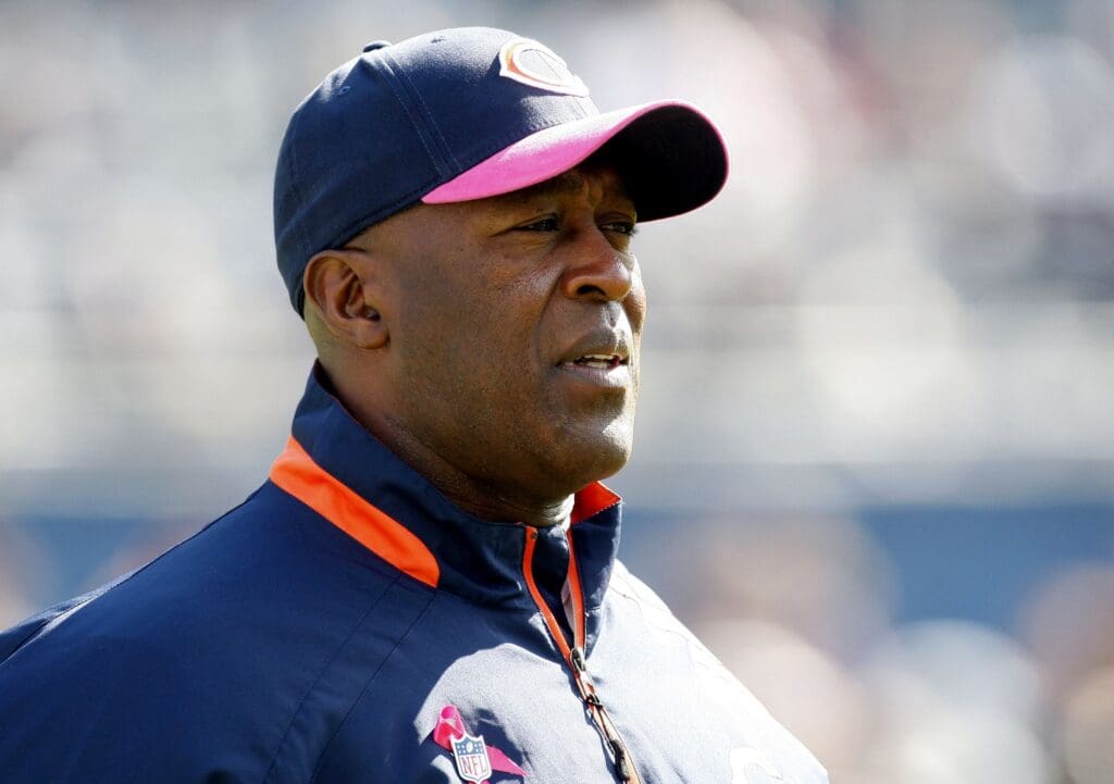 Oct 4, 2009; Chicago, IL, USA; Chicago Bears head coach Lovie Smith before the game against the Detroit Lions at Soldier Field.