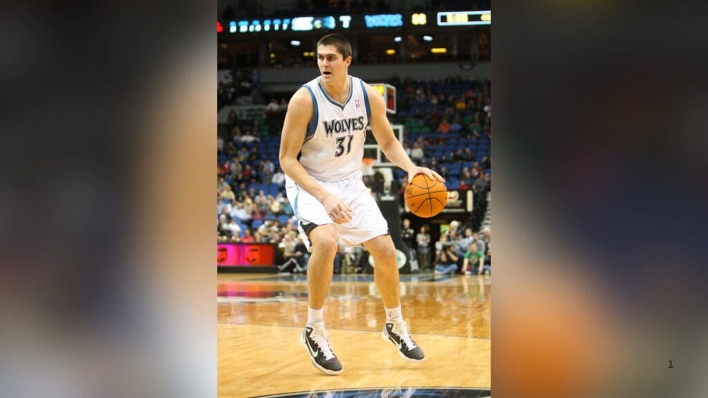 Jan 11, 2011; Minneapolis, MN, USA; Minnesota Timberwolves center Darko Milicic (31) during the third quarter against the San Antonio Spurs at the Target Center. The Spurs defeated the Timberwolves 107-96.