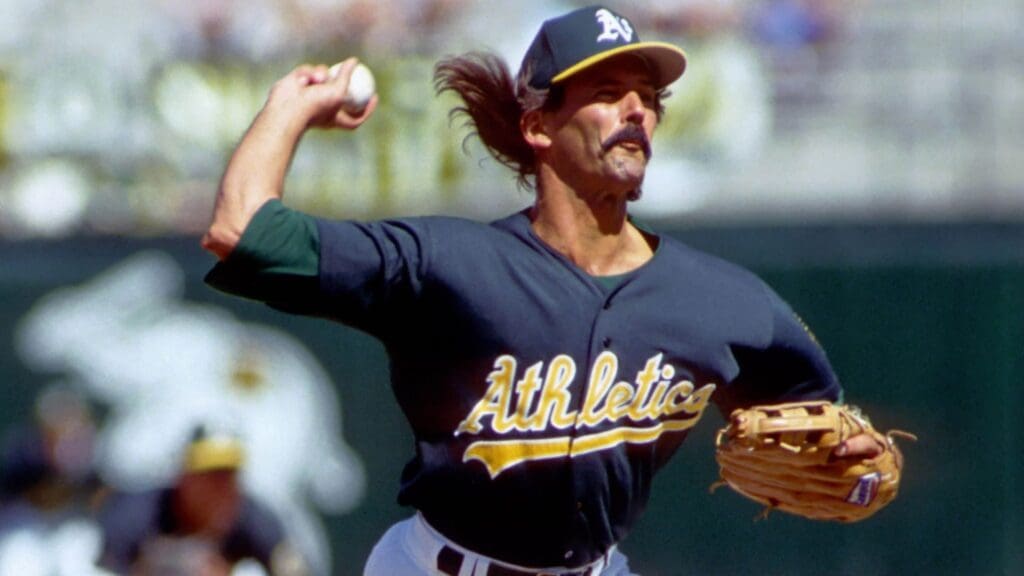 Unknown Date 1995; Oakland, CA, USA; FILE PHOTO; Oakland Athletics pitcher DENNIS ECKERSLEY in action against the Seattle Mariners at the Oakland Coliseum during the 1995 season.