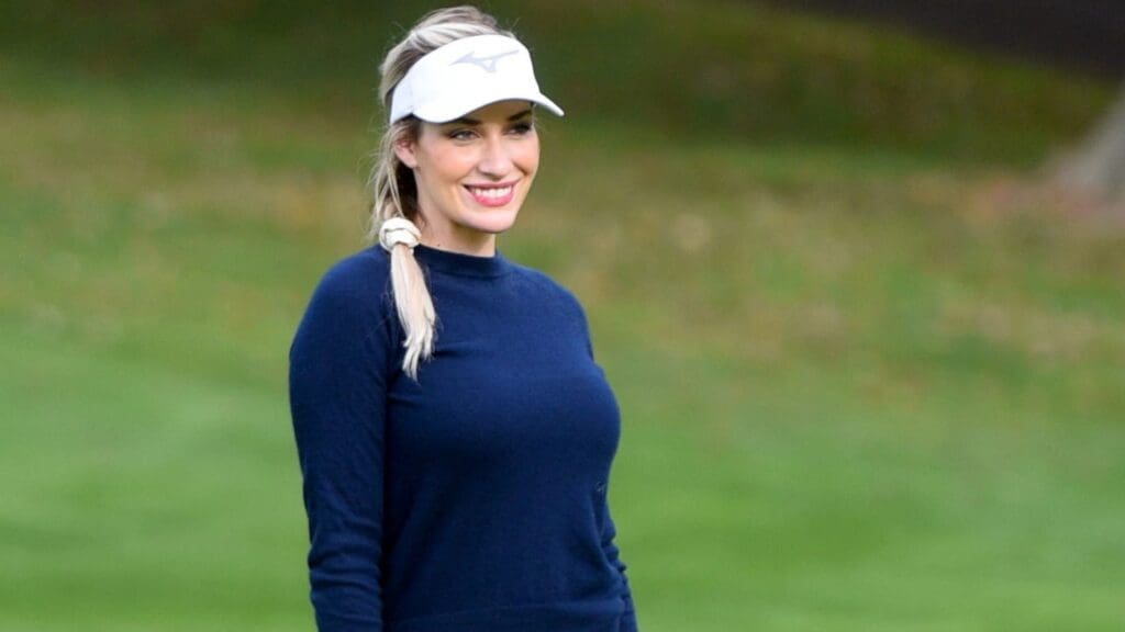 Celebrity Chefs and Friends golf tournament benefiting City Harvest is held at Alpine Country Club in Demarest on October 25, 2021. Former professional golfer Paige Spiranac.