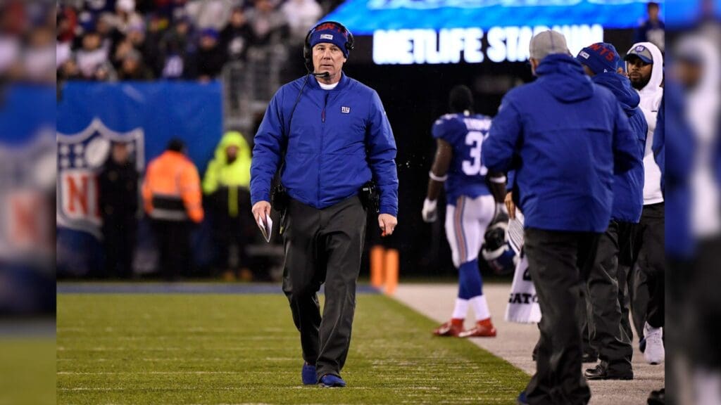 New York Giants head coach Pat Shurmur on the sideline in the first half of an NFL game against the Philadelphia Eagles on Sunday, Dec. 29, 2019, in East Rutherford. Nyg Vs Phi