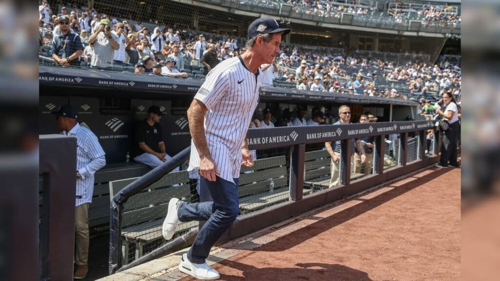 Aug 24, 2024; Bronx, New York, USA; Former New York Yankees outfielder Paul O’Neill at Yankee Stadium.