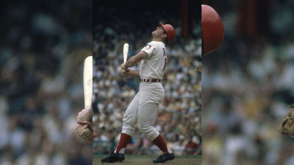 1969; Unknown location, USA; FILE PHOTO; Cincinnati Reds infielder Pete Rose in action during the 1969 season.