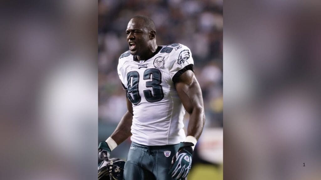 September 17, 2007; Philadelphia, PA USA; Philadelphia Eagles defensive end Jevon Kearse (93) during the game against the Washington Redskins at Lincoln Financial Field.