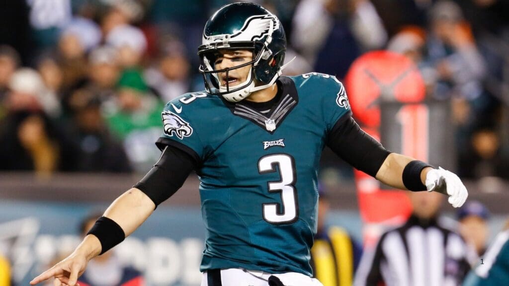 Dec 14, 2014; Philadelphia, PA, USA; Philadelphia Eagles quarterback Mark Sanchez (3) in a game against the Dallas Cowboys at Lincoln Financial Field. The Cowboys defeated the Eagles 38-27.