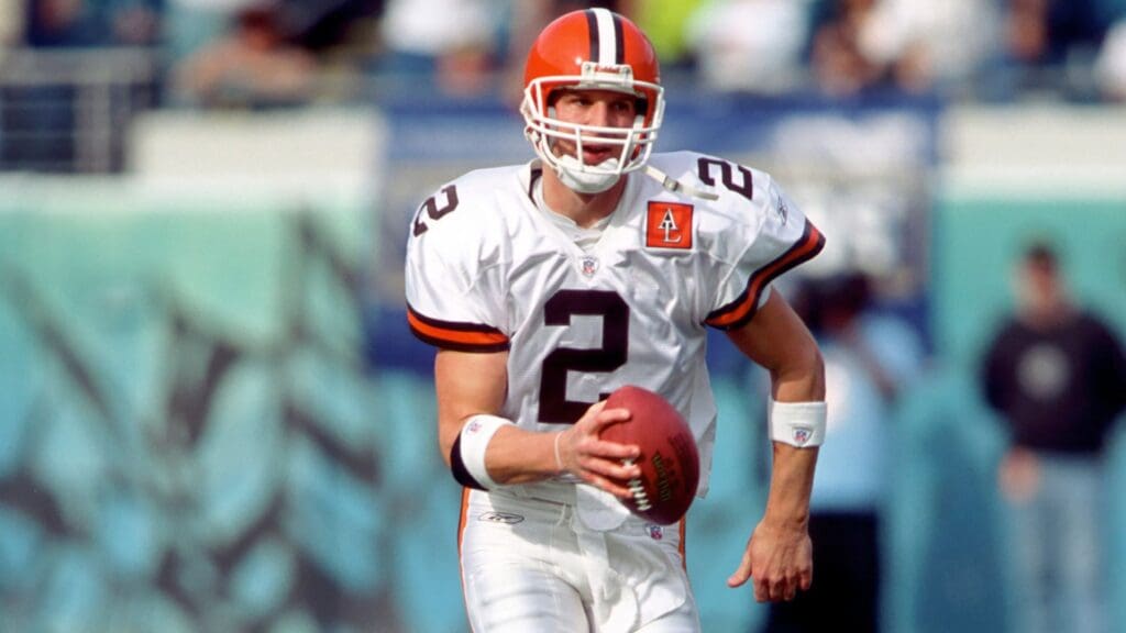 December 8 2002;Jacksonville,FL,USA; Quarterback Tim Couch of the Cleveland Browns in action against the Jacksonville Jaguars at Alltel Stadium.
