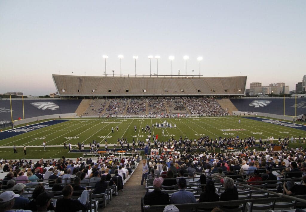 Oct 22, 2011; Houston, TX, USA; General view of Rice Stadium during a game between the Rice Owls and Tulsa Golden Hurricane in the first quarter