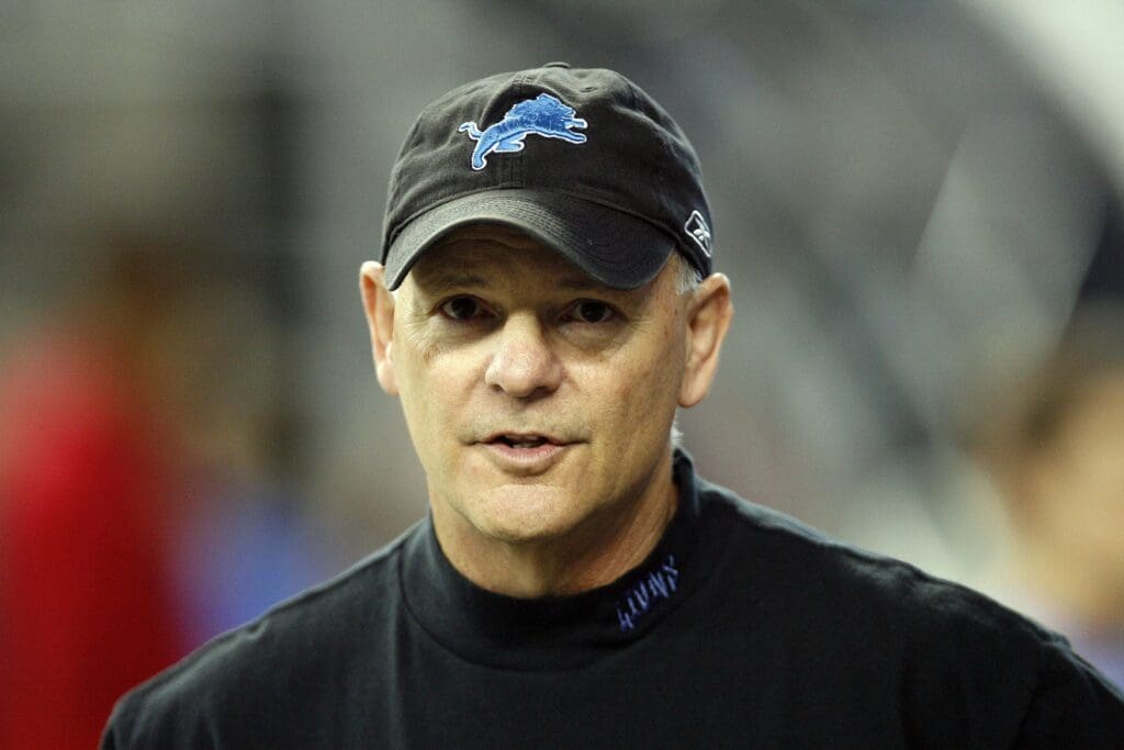 November 18, 2007; Detroit, MI, USA; Detroit Lions head football coach Rod Marinelli prior to the start of the game against the New York Giants. The Giants defeated the Lions 16-10 at Ford Field.