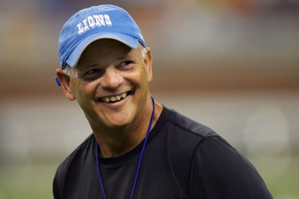 August 5, 2006; Detroit, MI, USA; Detroit Lions head coach Rod Marinelli at the team's scrimmage at Ford Field.