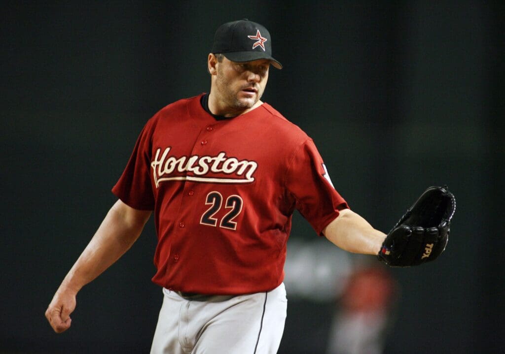 Aug 6, 2006; Phoenix, AZ, USA; Houston Astros pitcher (22) Roger Clemens against the Arizona Diamondbacks at Chase Field.