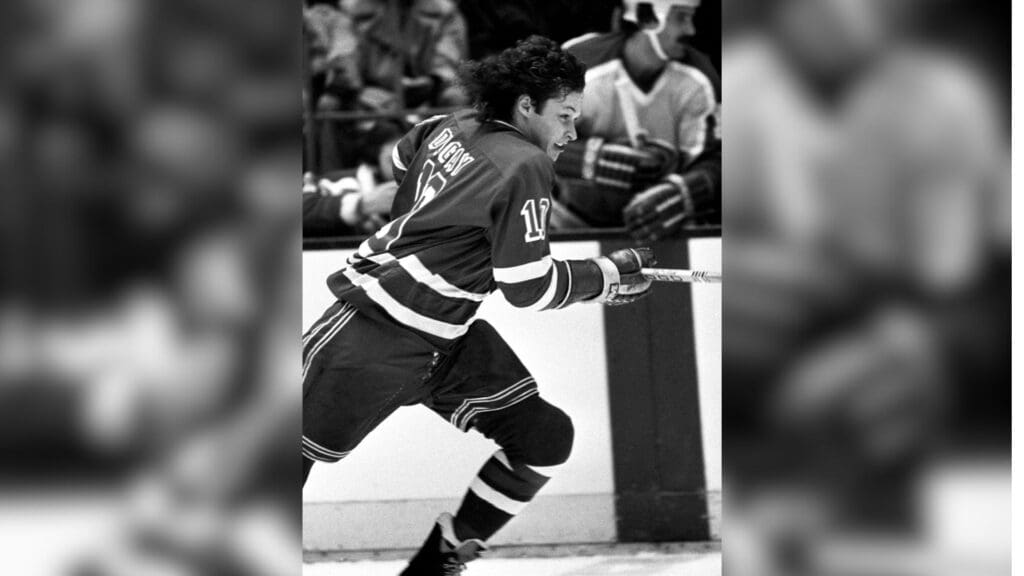 Jan 31, 1982, Los Angeles, CA, USA; FILE PHOTO; New York Rangers forward Ron Duguay (10) in action against the Los Angeles Kings at the Great Western Forum.