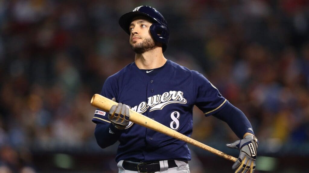 Jul 18, 2019; Phoenix, AZ, USA; Milwaukee Brewers outfielder Ryan Braun against the Arizona Diamondbacks at Chase Field