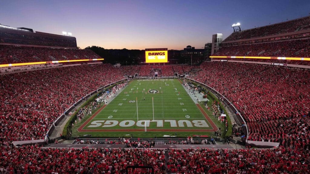 Sep 23, 2023; Athens, Georgia, USA; A general overall view of Sanford Stadium during the game between the UAB Blazers and the Georgia Bulldogs