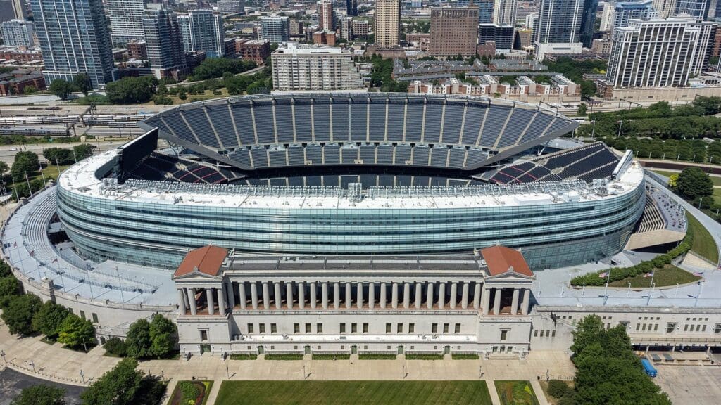 Soldier Field looking west.