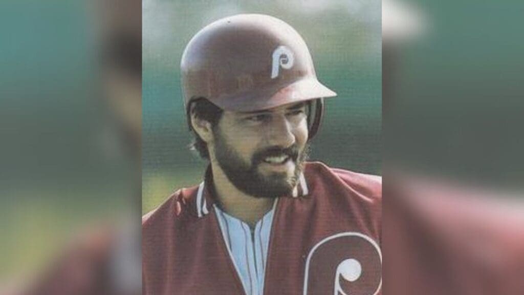Image cropped from a baseball card of Steve Bedrosian from the 1988 Action Superstars set.