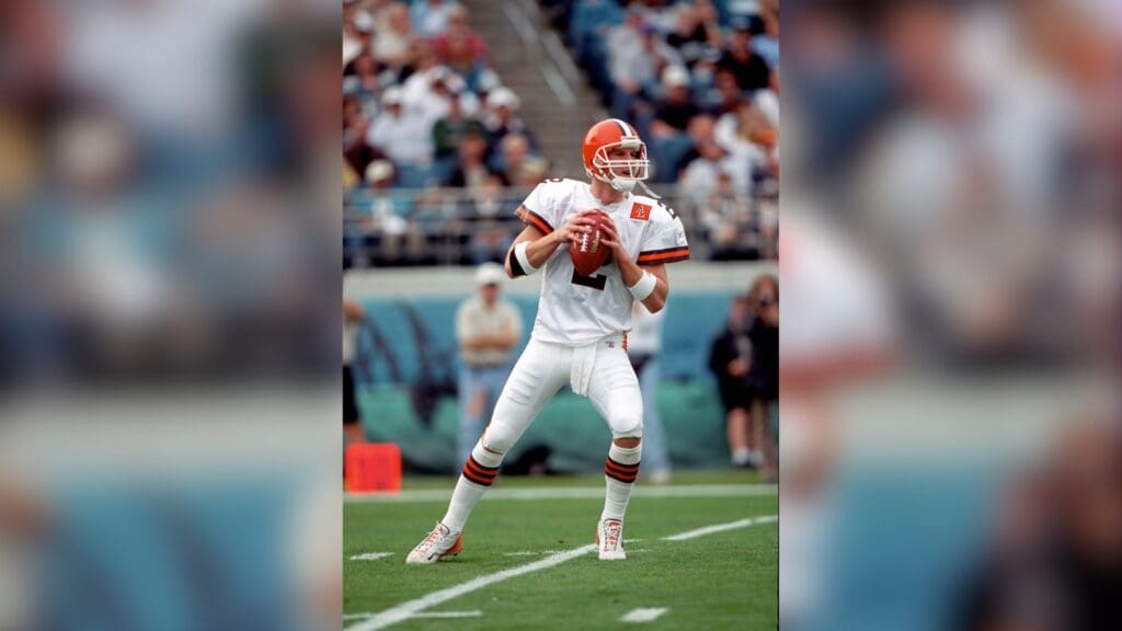 December 8 2002;Jacksonville,FL,USA; Quarterback Tim Couch of the Cleveland Browns in action against the Jacksonville Jaguars at Alltel Stadium.