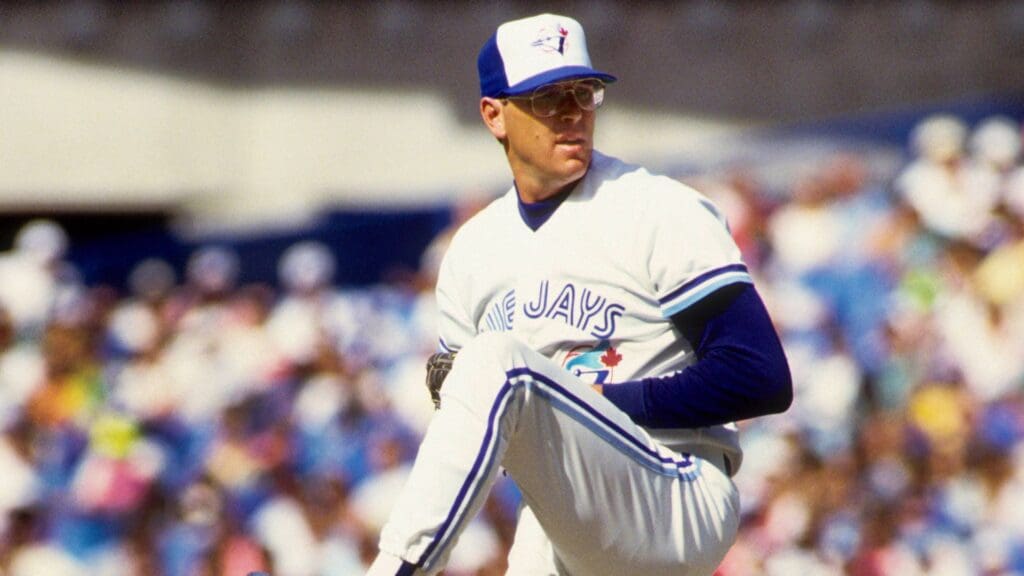 1992, Toronto, ON, CAN; FILE PHOTO; Toronto Blue Jays pitcher Tom Henke in action on the mound at the Skydome during the 1992 season.